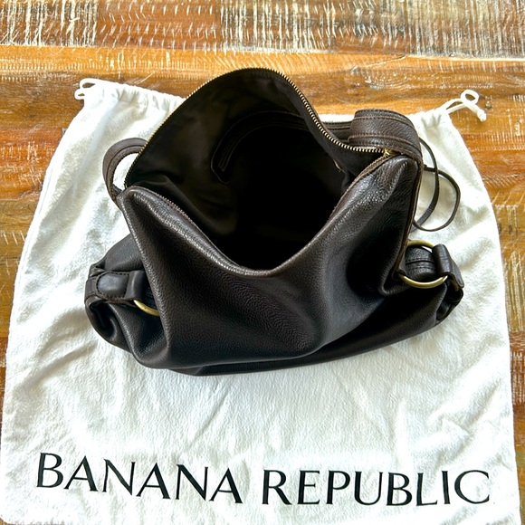 Vintage Banana Republic Genuine Leather Shoulder Bag - Picture 4 of 4